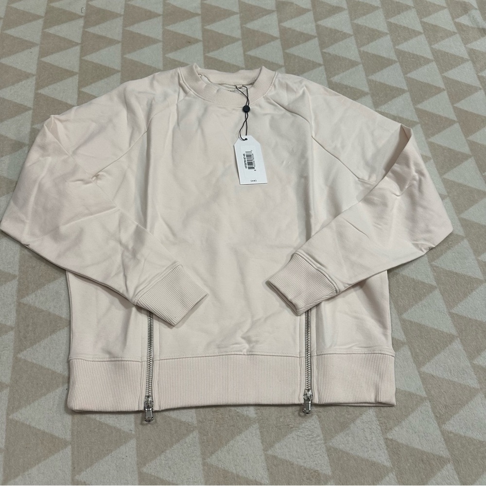 Universal standard Riley raglan zip pullover ivory